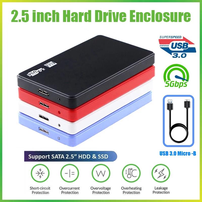 HDD SSD ̽ Sata to USB 3.0 ϵ ̺ ڽ Ŭ , ƮϿ 5Gbps ϵ ũ ̽ ڽ,  , 2.5 ġ